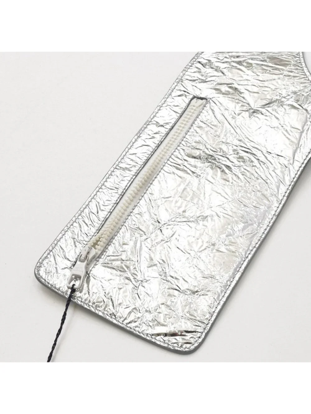 Louis Vuitton Vest Midlayer Asymmetric Leather Top Silver
